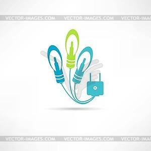 Bulbs icon - vector image