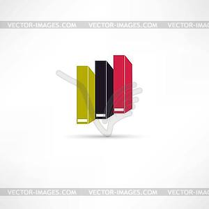 Books icon - vector image