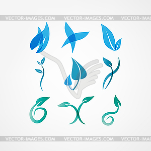 Eco icon set - vector clipart