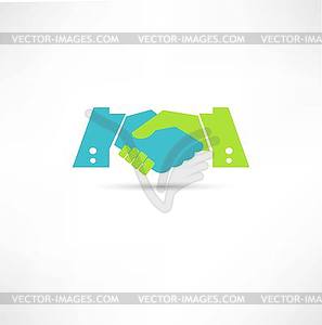 Handshake icon - vector clipart