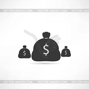 Money icon - vector clip art