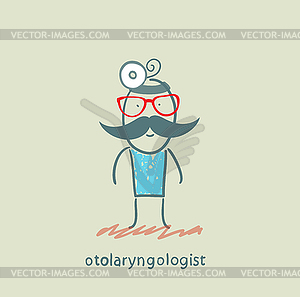 Otolaryngologist - vector image