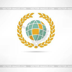 Earth icon - vector clipart