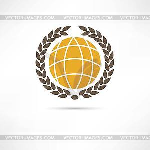 Earth icon - vector clipart