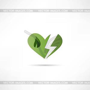 Ecology icon - vector clipart