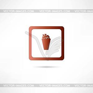 Food and drinks icon - vector clip art