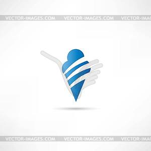 Food and drinks icon - vector image