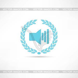 Musical instruments icon - vector image