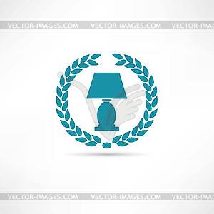 Reading-lamp icon - vector image