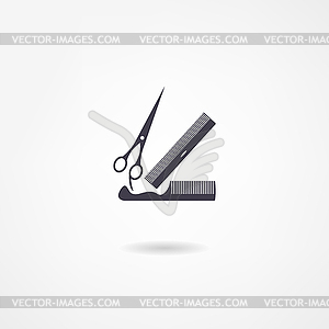 Barbershop icon - stock vector clipart