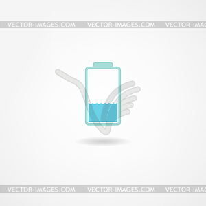 Battery icon - vector image