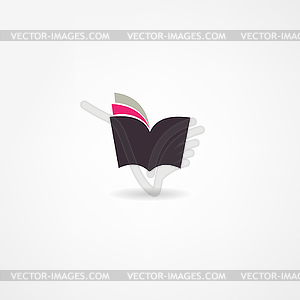 Book icon - vector clipart