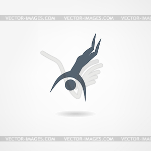 Diver icon - vector image