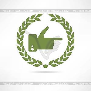 Finger icon - vector clipart