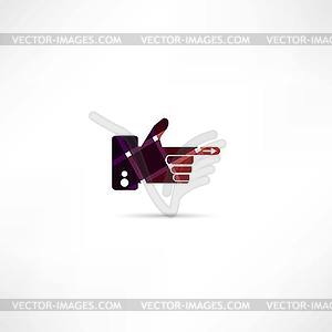 Finger icon - vector image