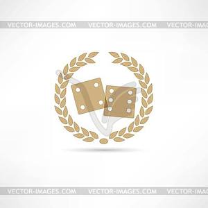 Dice icon - vector clipart