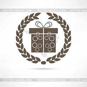 Gift icon - vector EPS clipart