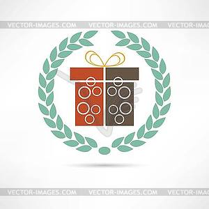 Gift icon - vector image