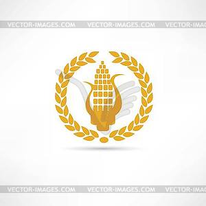 Corn icon - vector clip art