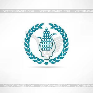 Corn icon - royalty-free vector image