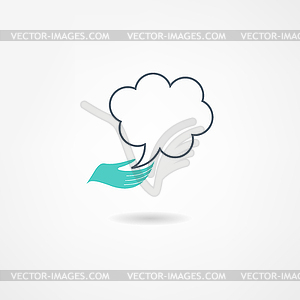 Hand icon - vector EPS clipart