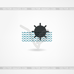 Mine icon - vector image