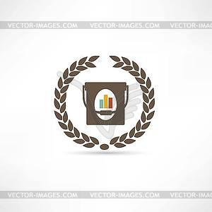 Platen icon - vector clipart