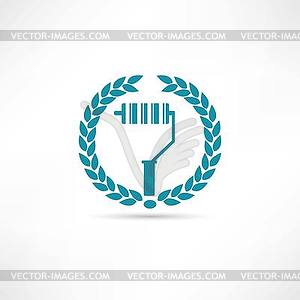 Platen icon - vector clip art