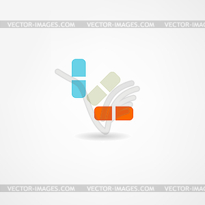 Medicament icon - color vector clipart