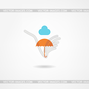 Umbrella icon - vector clipart