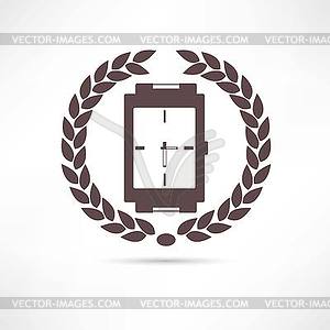 Watch icon - royalty-free vector clipart