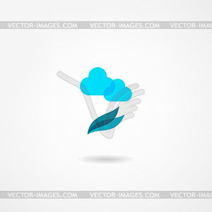 Leaf icon - vector image