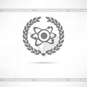 Atom icon - vector image