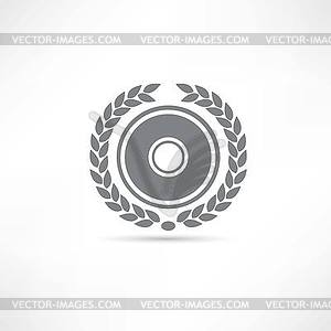 CD disk icon - vector image