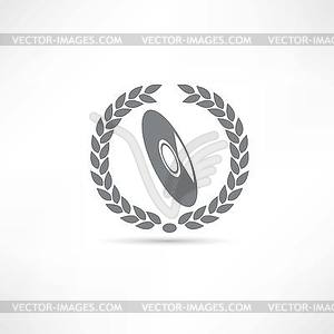 CD disk icon - vector clipart