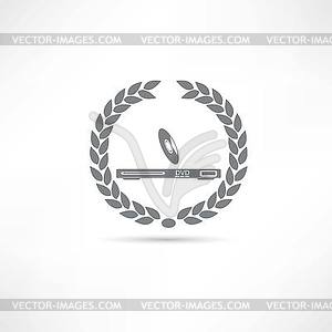 DVD player icon - vector image