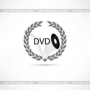 DVD BOX значок - стоковый клипарт