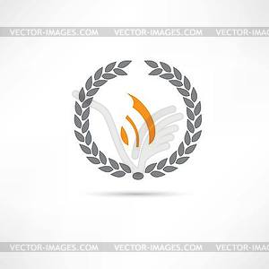 Fire icon - vector image