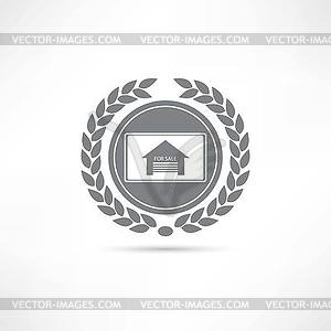 House for sale icon - vector image