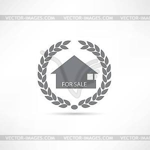 House for sale icon - vector image