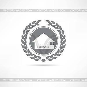 House for sale icon - vector clip art