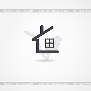 House icon - vector clipart / vector image