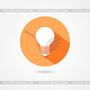 Lightbulb icon - vector image