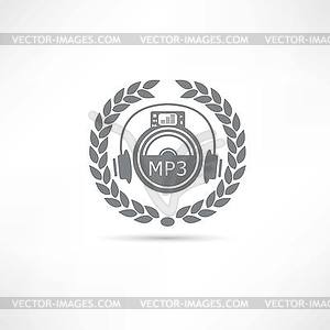 Mp3 player icon - vector clip art