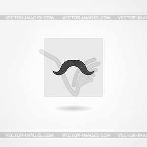 Mustache icon - vector clipart