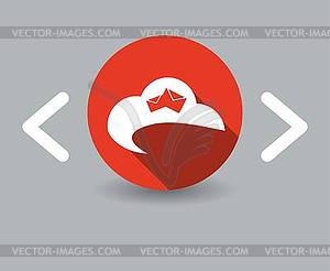 Flat design sky icon - vector clipart