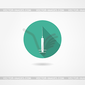 Syringe icon - vector clipart