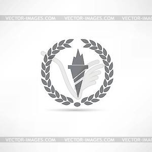 Torch icon - vector clip art