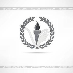 Torch icon - vector clipart