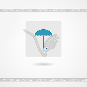 Umbrella icon - vector image